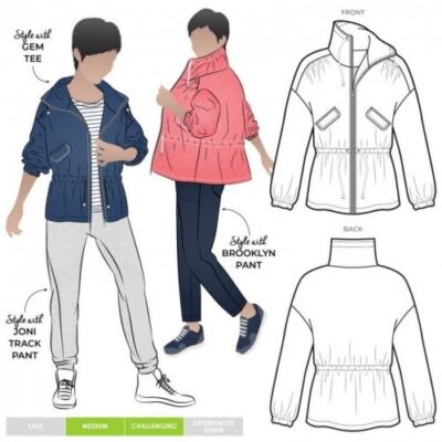 Style Arc Schnittmuster Austin Jacke Gr. 18-30