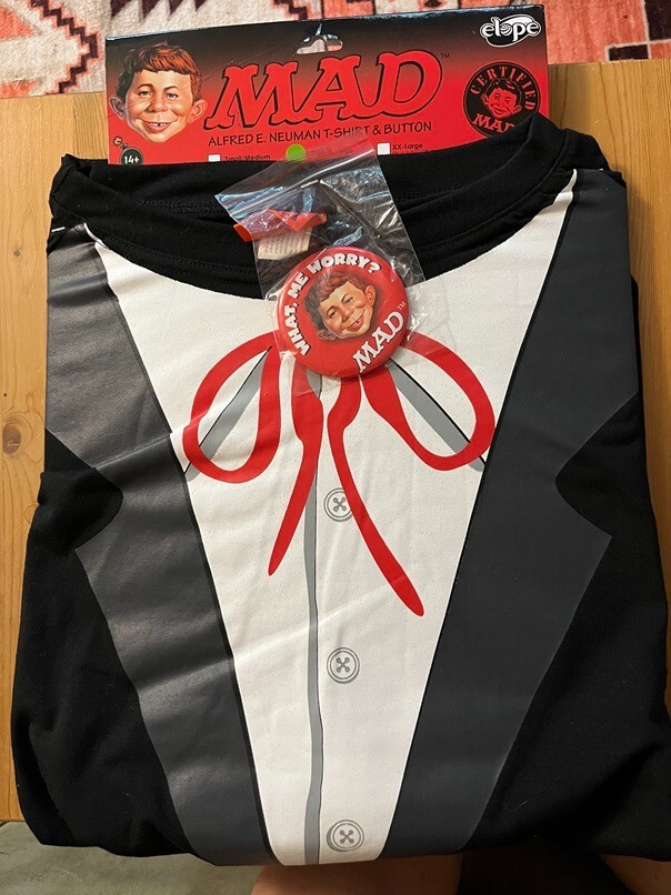 MAD Magazine Alfred E Neuman Elope Halloween Costume & Mask eBay