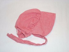 American Girl Kirsten Red Meet Sun Bonnet Sunbonnet Hat Cap AG tag Historical