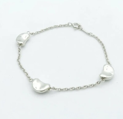Tiffany & Co. Sterling Silver Elsa Peretti 3 Bean 7