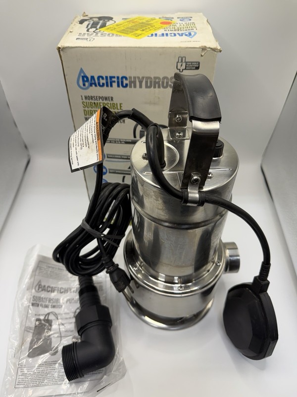 Pacific Hydrostar 1 Hp Submersible Dirty Water Pump Sump Pump 2910 Gph 69300