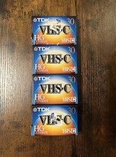 Lot Of 4 TDK VHS-C HG Ultimate 30 Minute Tapes