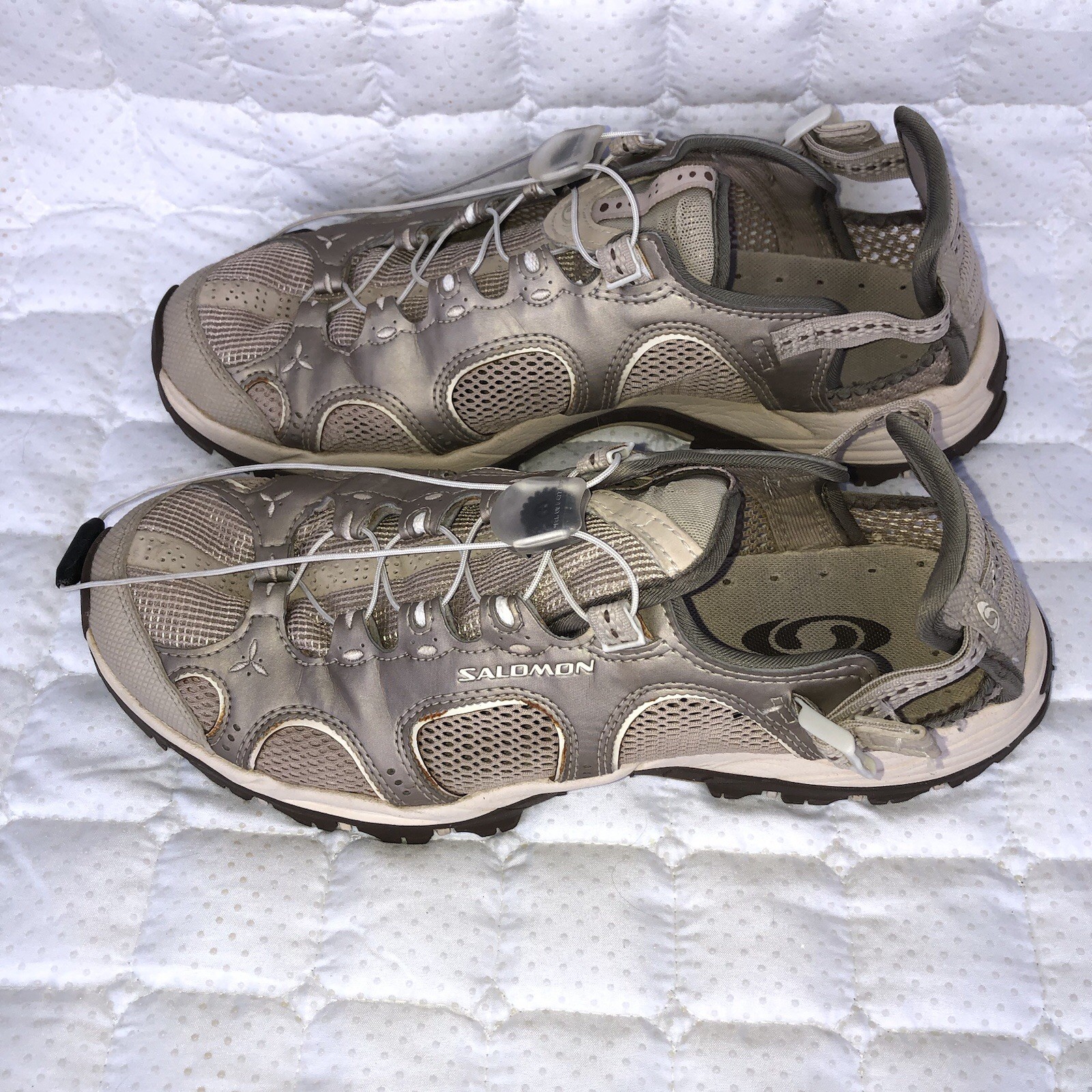 Scarpe da tennis Salomon donna Contagrip acqua escursionismo abbronzate misura 9 5