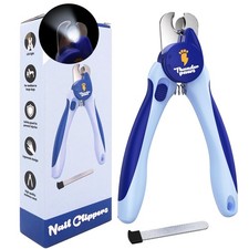 LED Dog Nail Clippers with Light, Trimmers with Protective Guard, Quick Senso...