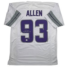 Autographed/Signed Jonathan Allen Minnesota White Out ALT Jersey Beckett BAS COA