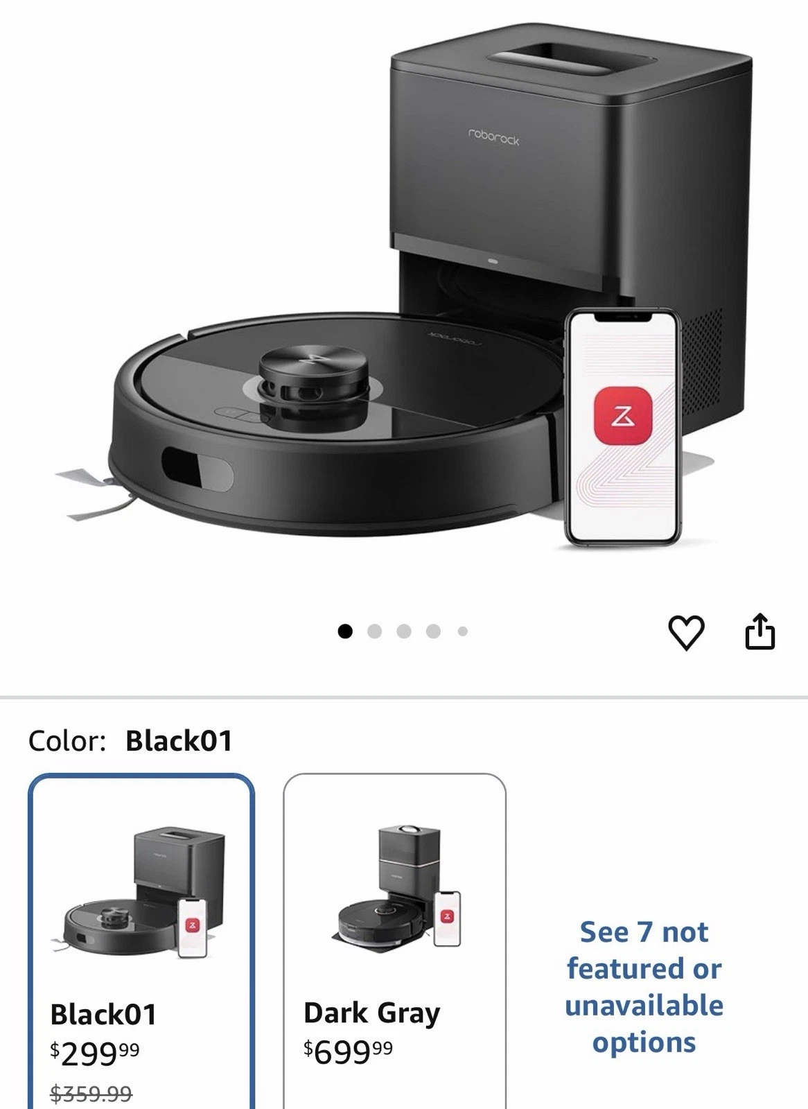 roborock q7 m5+ robot vacuum and mop
Opens in a new window or tab