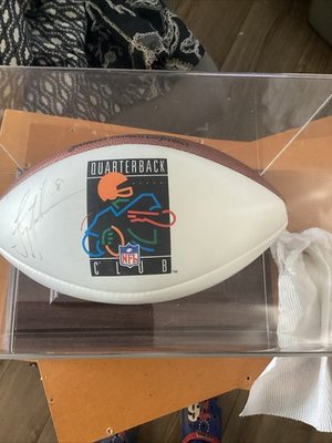 #ad #ad Dallas Cowboys NFL Quarterback Club Troy Aikman Signed Football Auto $99.99