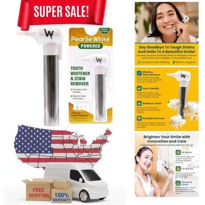Mint Flavor Electric Tooth Polisher   Ultimate Portable Stain Remover for Adults
