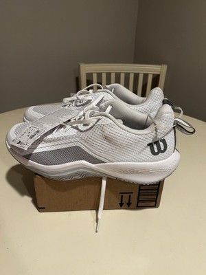 WILSON Men s Rush Pro Lite Tennis Pickleball Shoes SZ 10.5 WRS333760 White Grey