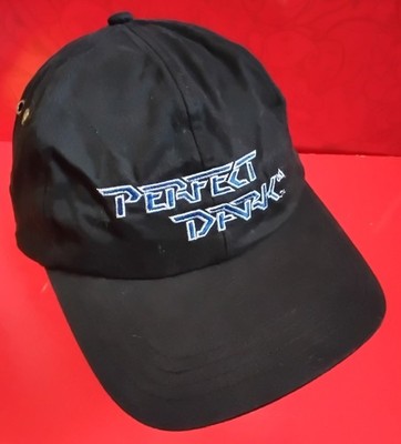 Authentic 2000 Nintendo 64 Perfect Dark Promotional Hat, Blk, Nvr