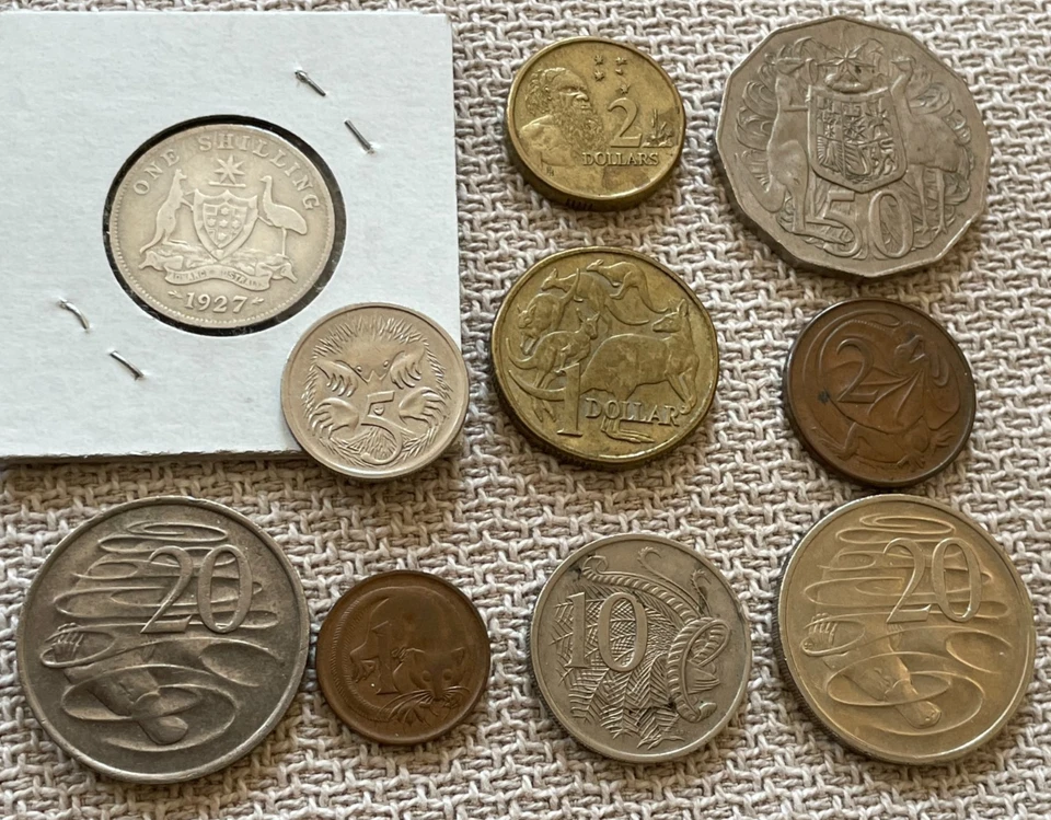 Silver One Shilling 1927+more - Image 2 of 4