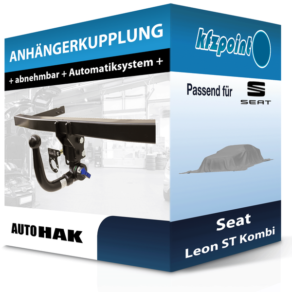 für Seat Leon ST Kombi 06.2014-10.2016 Auto HAK AnhäNgerkupplung Abnehmbar AHK-image