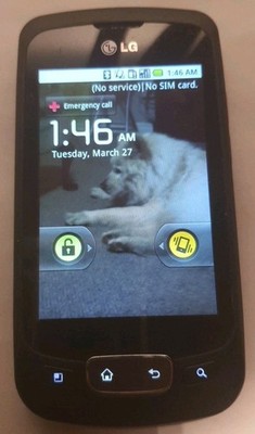 Vintage LG Optimus One P500 Android 2.3.3 Smartphone 2010 Tested Working