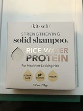 kit-sch Rice Water Solid  Shampoo Bar - Vegan & All Natural 3.2 oz NIB Free Ship