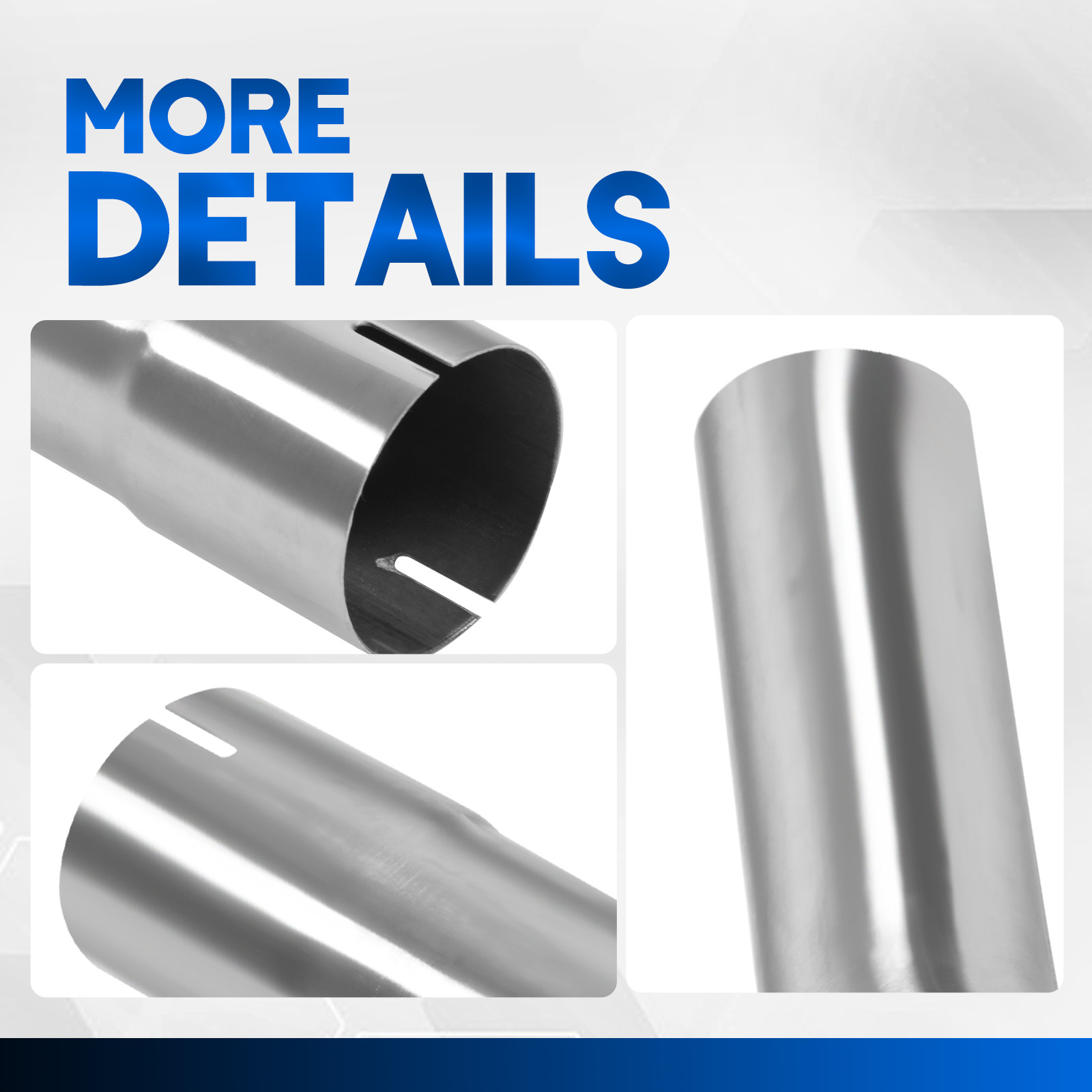 DIY 16Pcs 2"OD Stainless steel Mandrel Bend Straight U-Bend Exhaust System Pipes