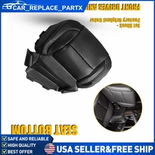 For 2014-19 GMC Sierra Yukon XL Black Leather Perforated Replacement Seat Cover