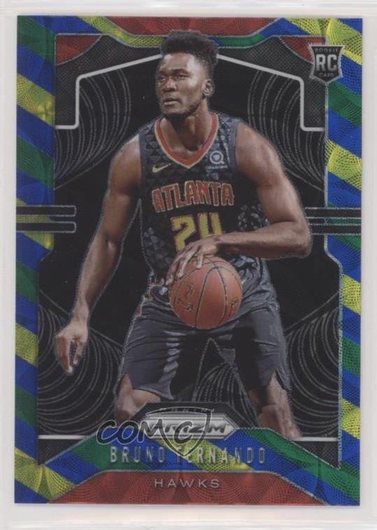 2019 Panini Prizm Choice Blue Yellow & Green Bruno Fernando #277 Rookie RC 0c6