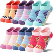 Kids Merino Wool Ankle Socks Girls Boys Thermal Winter Hiking Athletic Cozy W...