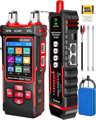 NF-859GT Network Cable Tester with Optical Power Meterfor RJ45 RJ11 CAT5 CAT6 P