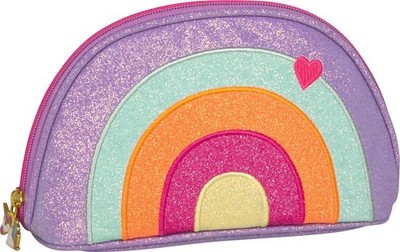 Allzwecktäschchen Einhorn Regenbogen Glitzer Kinder Kosmetiktasche Mädchen Spieg