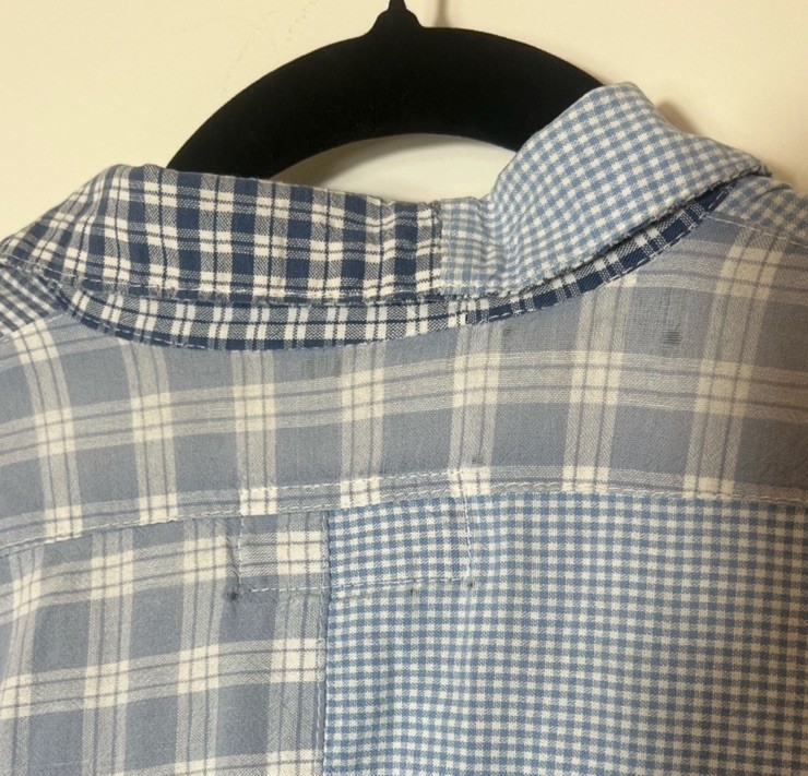 Vintage Eddie Bauer Patchwork Plaid Button Down S… - image 6