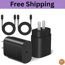 2 Original Carga Rapida USB-C De 25W Cargador Para Samsung Galaxy S21/S20/S22