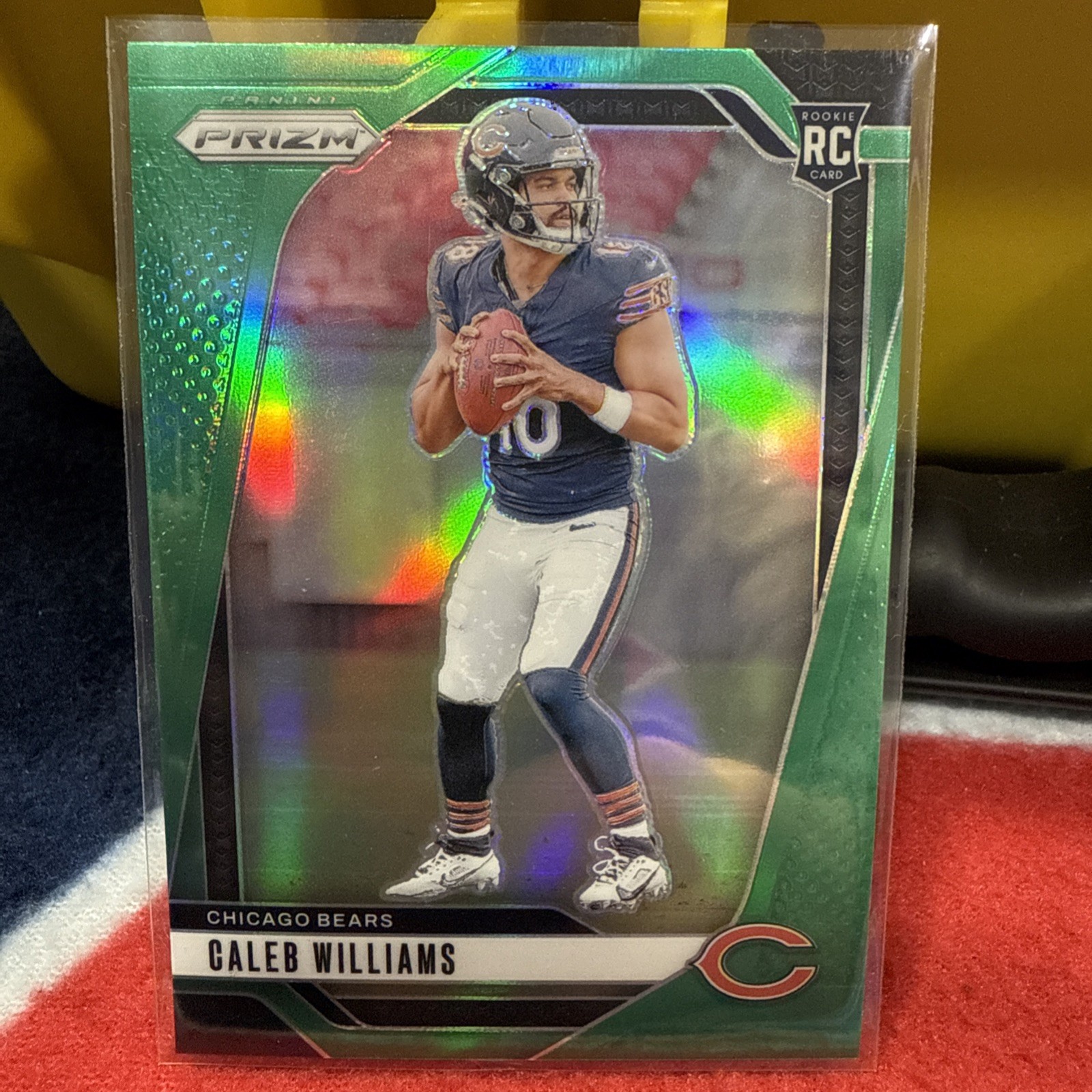 2024 Panini Prizm - Rookies Green Prizm #301 Caleb Williams SSP