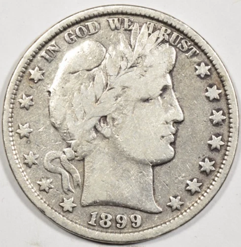 1899 BARBER HALF DOLLAR ~ ALL OF "LIBERTY" FINE+!