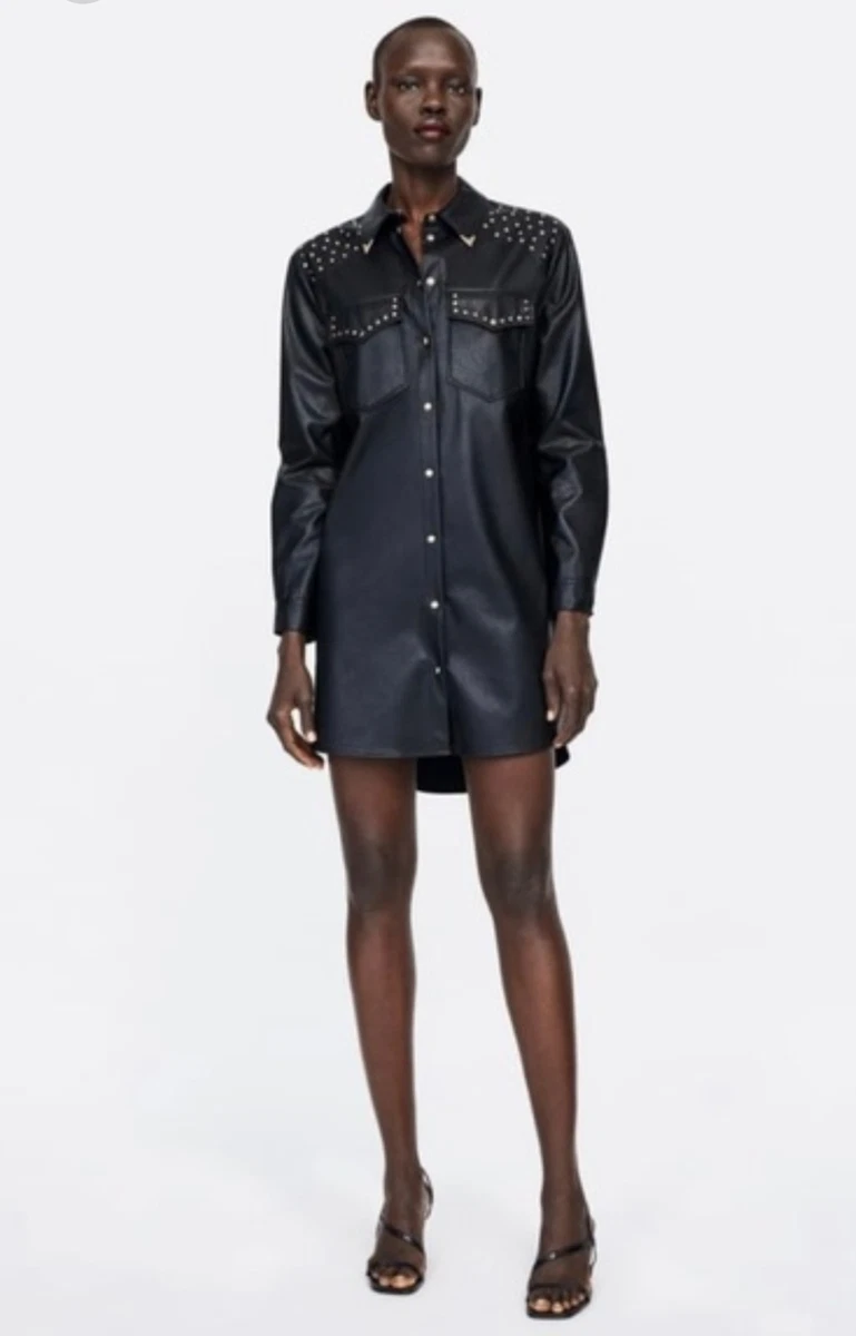 msgm faux leather dress MSGM Abito Faux Leather Dress – DREEMS main image 1