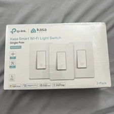 Kasa Apple HomeKit Smart Light Switch KS200P3, Single Pole, Neutral Wire Requ...