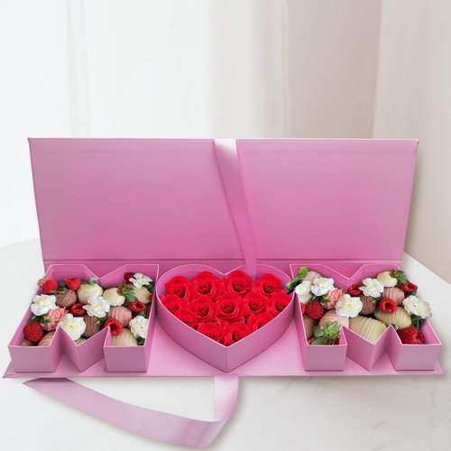 WENPACK Empty Flower Gift Box Mother's Day MOM Cardboard Letter Shaped F...
