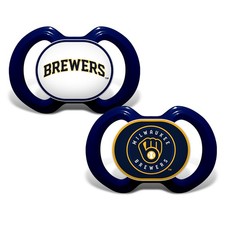 BabyFanatic - Milwaukee Brewers - Officially Licensed MLB Pacifier 2-Pack