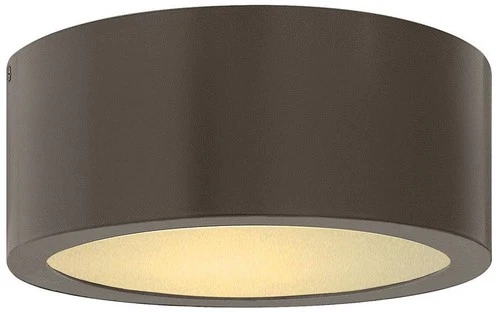 Luna 8" Wide Bronze Cylindrical LED Outdoor Ceiling Light - Picture 2 of 4