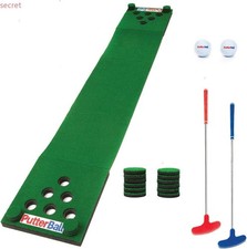 PutterBall Original Golf Putting Game Set, Backyard Putting Pong Style Golf Mat