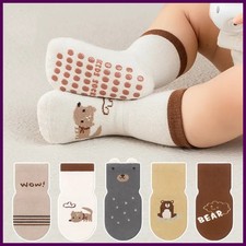 0-5Y Baby Floor Girls Boys Socks Non Slip Cotton Soft Cartoon Toddler