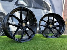 4x R20 Inch 5x112 Porsche Cayenne GTS Style Black Hm Wheels : Fits Pour Panamera