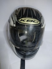 KBC VR-1X Motorcycle Helmet – Full Face – Black/Silver – Good Condition