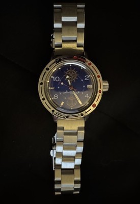 Vostok Amphibian Diver Mechanical Automatic Wrist Watch Steve Zissou Bill Murray