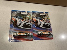 Lot Of 2 Hot Wheels Silver Series 2017 Nissan GT-R R35 Skyline Diecast 7-Eleven