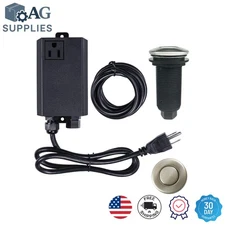Secure and Stylish Garbage Disposal Air Switch Kit - Stainless Steel Design
