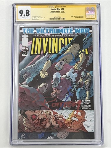 INVINCIBLE #75 - CGC SS 9.8 - 11/2010 - SIGNED BY RYAN OTTLEY