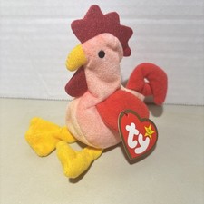 TY Beanie Baby Strut the Chicken W/TAG 1996 RETIRED
