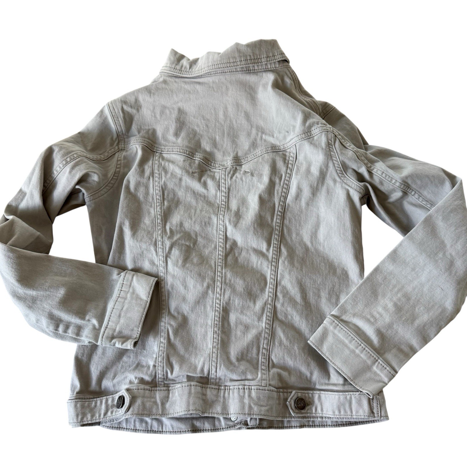 Lee Denim Jacket Gray Size M Button Up thumbnail 2