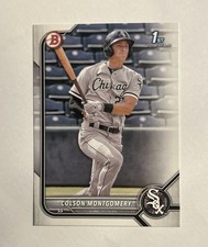 Colson Montgomery 2022 Bowman Prospect 1st Base Paper Card #BP-71 White Sox