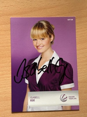 Isabell Ege - Eine wie keine - Autogrammkarte original signiert - #45198