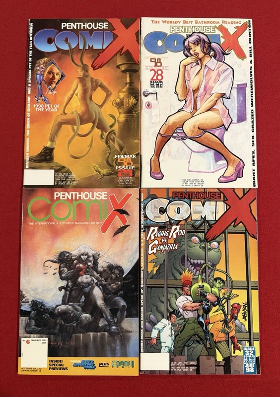 Penthouse Comix Lot (4) - 1998 Issue 28,29,32, 1995 Issue 6