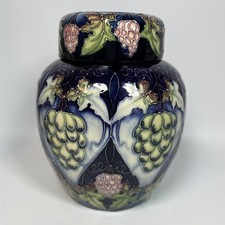 Moorcroft Sonoma Pattern Ginger Jar 6 inch Tall Rachel Bishop 2003 First Quality