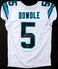 Rico Dowdle Signed Caroline Panthers Custom Jersey (Radtke)