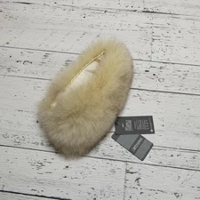 Eikeyunqijiandian Fur Collar Scarf Womens One Size Real Fox Fur Detachable Trim