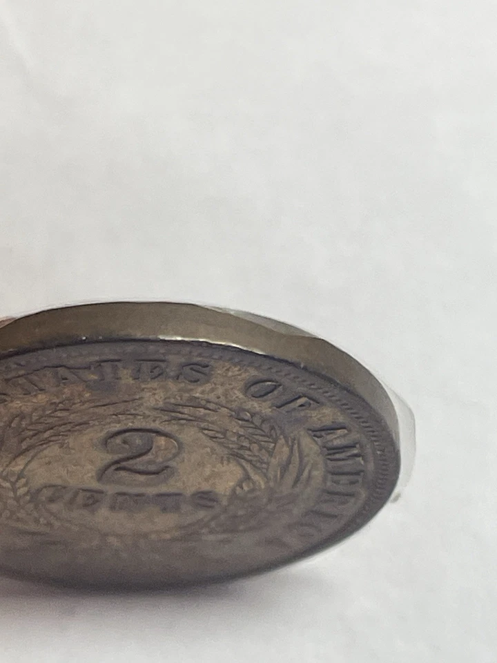 1864 Shield Nickel, Two Cents 95Copper, AU Cond., By REEDERSONG - Image 4 of 4